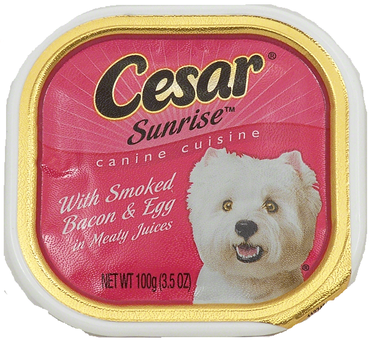 Cesar Sunrise dog food with smoked bacon & egg in meaty juices Full-Size Picture